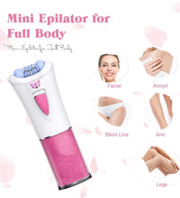 Mini Epilator for Women – Portable Facial & Body Hair Remover with LED