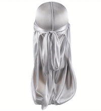 Men'S Silk Durag Bonnet Bandana Silky Du Rag Doo Rag Long Tail Waves Cap