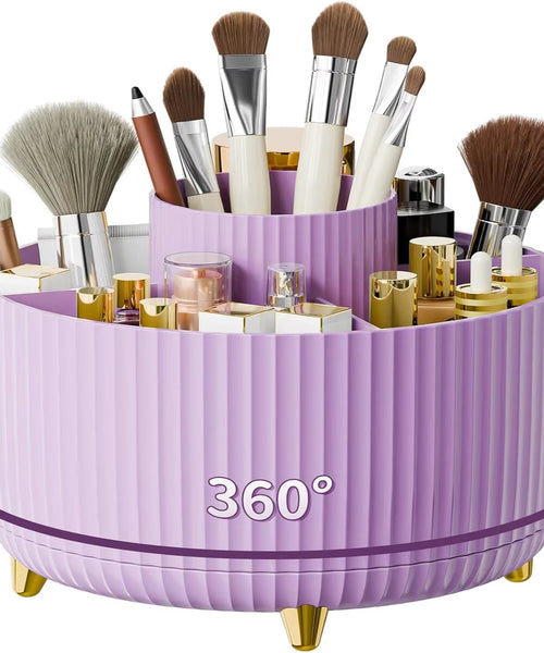 ° Rotate Makeup Brush Holder Organizer.