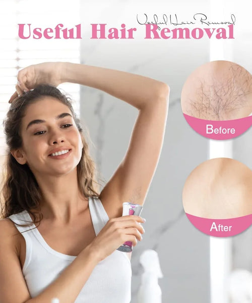 Mini Epilator for Women – Portable Facial & Body Hair Remover with LED