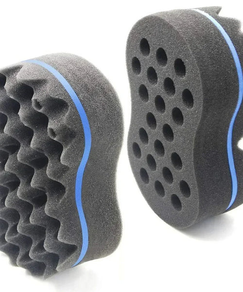 Oval Double Sides Magic Twist Hair Brush Sponge.