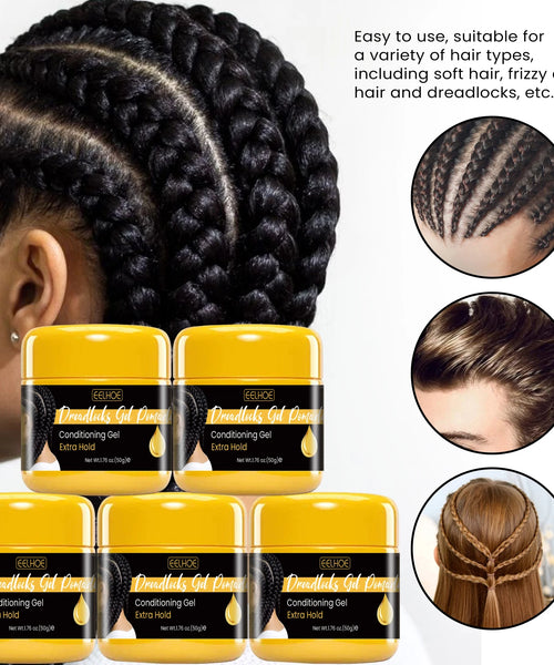 50G Braiding & Edge Control Gel – Long-Lasting, Frizz-Free Hold for Twist & Style