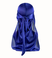 Men'S Silk Durag Bonnet Bandana Silky Du Rag Doo Rag Long Tail Waves Cap